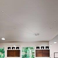 Fabas Luce Isabella LED pendant light, 4-bulb, aluminium