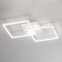 Fabas Luce Modern LED ceiling lamp Bard in white