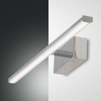 Fabas Luce LED wall light Nala, chrome, width 50 cm