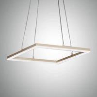 Fabas Luce Bard LED pendant light 42 x 42 cm matt gold finish
