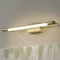 Fabas Luce Rapallo LED wall light, brass, IP44, 40 cm