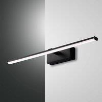 Fabas Luce Nala LED wall light, black, width 50 cm