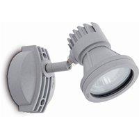 FARO BARCELONA Mini-Project outdoor wall light, grey aluminium, GU10