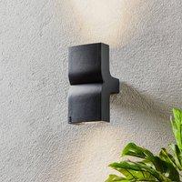 FARO BARCELONA KLAMP outdoor wall light, height 22.5 cm, two-bulb