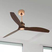 FARO BARCELONA Just Fan ceiling fan, copper walnut