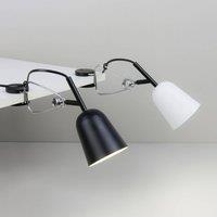 FARO BARCELONA Studio clip-on light, black/cream