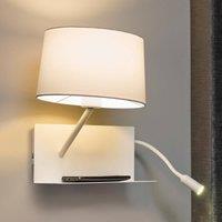 FARO BARCELONA With LED reading arm - functional Handy wall lamp