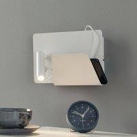 FARO BARCELONA Modern Suau LED wall light with USB charging port