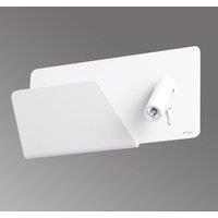 FARO BARCELONA Suau - white LED wall light with a storage area