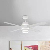 FARO BARCELONA Efficient Disc ceiling fan with LED