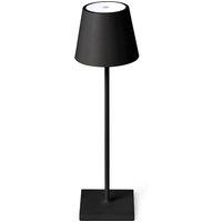 FARO BARCELONA Toc LED table lamp, USB charger, IP54, black