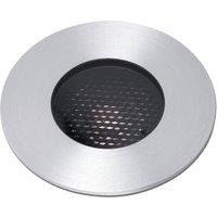 FARO BARCELONA LED recessed spotlight, nickel-coloured, 9 cm, aluminium/stainless steel