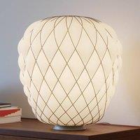 Fontana Arte Designer table lamp Pinecone made of milky glass