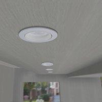 Fumagalli Teresa 90 LED downlight, GU10, CCT, 3.5W, white
