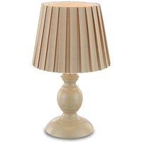 Globo Jolanda fabric table lamp, sand-coloured