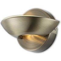 Globo Antique-brass-coloured Cosimo LED wall light