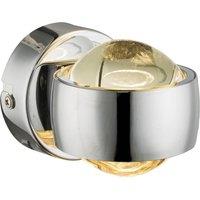 Globo Randi LED wall light in chrome