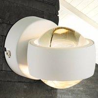 Globo Randi LED wall light in white