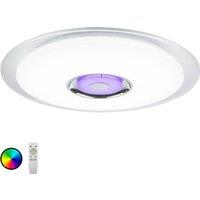 Globo Tune LED ceiling light RGB, loudspeaker 60 cm