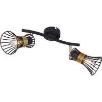 Globo 54814-2 ceiling light with cage lampshades, 2-bulb