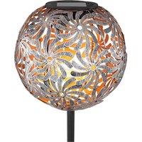 Globo 33632 LED solar light with metal sphere, silver