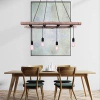Globo Irmgard hanging light made of wood