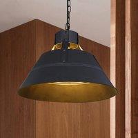 Globo Gnther hanging light, vintage design, black