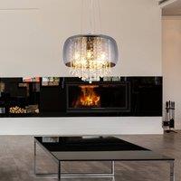 Globo Kalla hanging light with decorative glass crystals