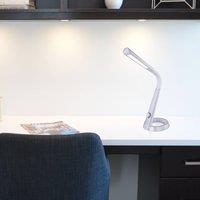 Globo Mitti LED table lamp with USB port silver/white