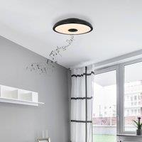 Globo Raffy LED ceiling light speaker RGBW black