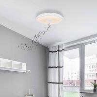 Globo Raffy LED ceiling light speaker RGBW white
