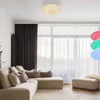 Globo Klemens LED ceiling light, round, dimmable, RGBW