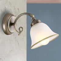 Globo Odin wall light, antique brass