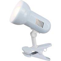 Globo Basic clip-on light, white, adjustable