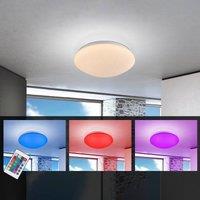 Globo Atreju I LED ceiling light, RGBW, dimmer, 29 cm