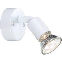 Globo Olana LED wall spotlight, 1-bulb, white