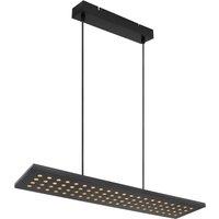 Globo Dolores LED hanging light, matt black/black