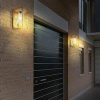 Globo Candela outdoor wall lamp in a wood look