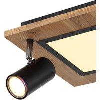 Globo Ulla ceiling light with LEDs, 2-bulb, 30x30cm