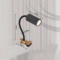 Globo Robby clip-on spotlight with a flexible arm