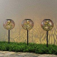 Lindby Vilani LED solar lamp in a set of 3