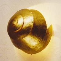 Hollnder Stylish wall lamp SNAIL ONE gold