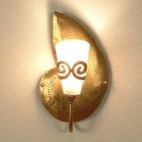 Hollnder Rifugio scroll wall light, curved right