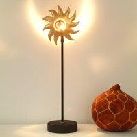 Hollnder Iron table lamp SONNE GOLD