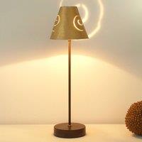 Hollnder Elegant table lamp Schneckenhut Gold made of iron