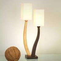 Hollnder Beautiful table lamp QUADRANGOLARE - gold 2-bulb