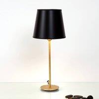 Hollnder Black-golden table lamp Mattia