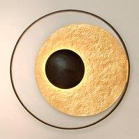 Hollnder Satellite wall light in gold-brown, 90 cm