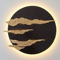 Hollnder Firmamento - black and gold LED wall lamp