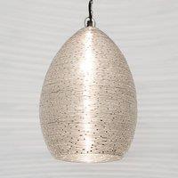 Hollnder Steel hanging lamp Colibri in nickel finish